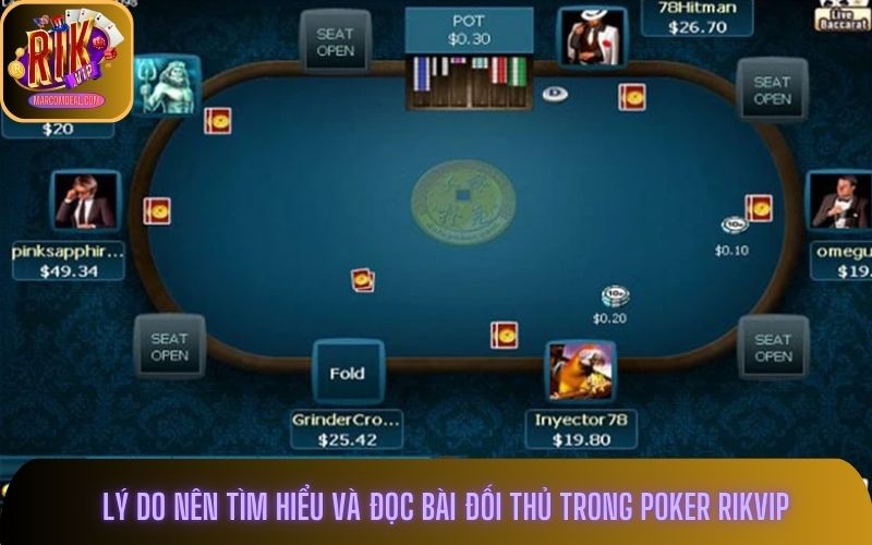 Lý do nên tìm hiểu và đọc bài đối thủ trong Poker Rikvip