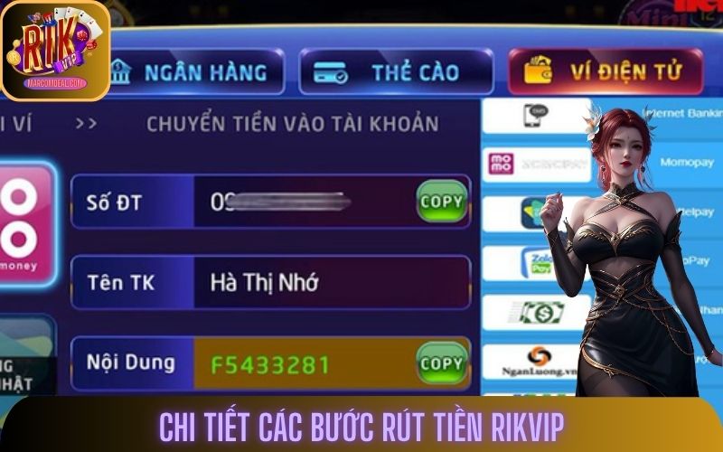 Hướng dẫn rút tiền Rikvip chi tiết cho người mới tham gia
