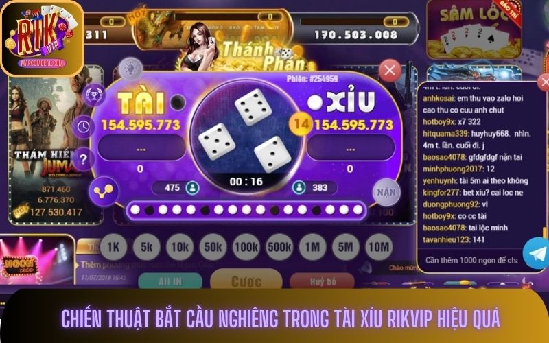 Chiến thuật bắt cầu nghiêng trong tài xỉu Rikvip hiệu quả